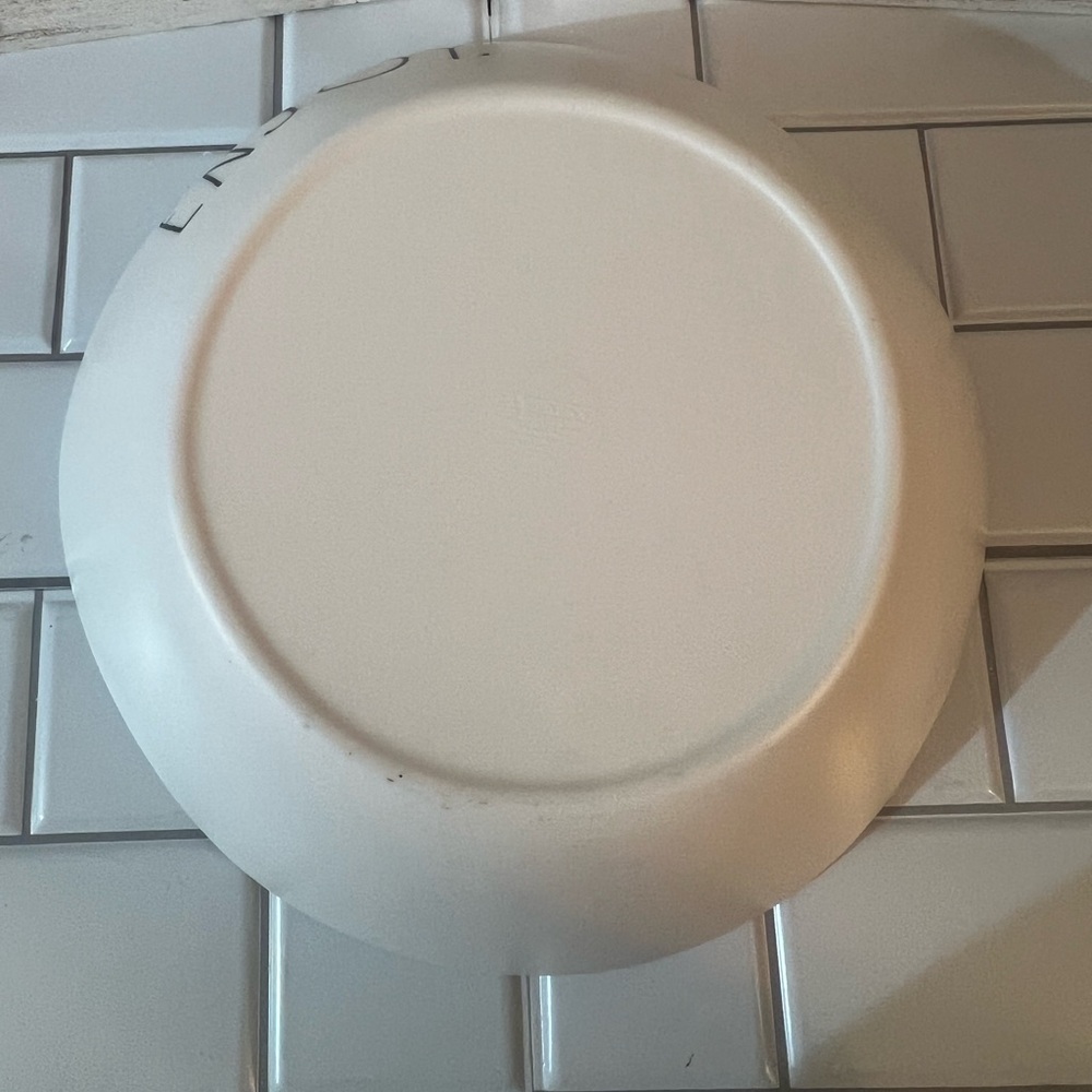 Rae Dunn White Bowl with 'ENJOY' Text - Picture 3 of 5
